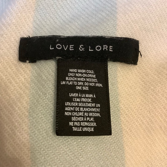 LOVE & LORE SOFT BLANKET SCARF/ SHAWL/ WRAP/ RAW & FRINGE ENDS - Picture 8 of 8